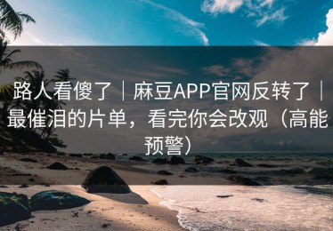 路人看傻了｜麻豆APP官网反转了｜最催泪的片单，看完你会改观（高能预警）