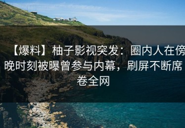 【爆料】柚子影视突发：圈内人在傍晚时刻被曝曾参与内幕，刷屏不断席卷全网