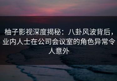柚子影视深度揭秘：八卦风波背后，业内人士在公司会议室的角色异常令人意外