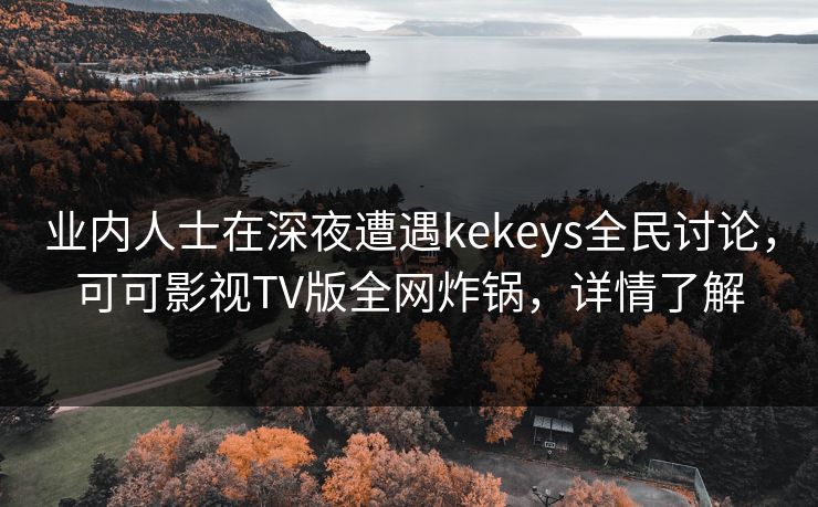 业内人士在深夜遭遇kekeys全民讨论,可可影视TV版全网炸锅,详情了解 业内人士在深夜遭遇kekeys全民讨论,可可影视TV版全网炸锅,详情了解